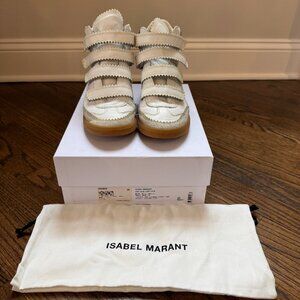 Isabel Marant White Wedge Sneakers Size EU 39